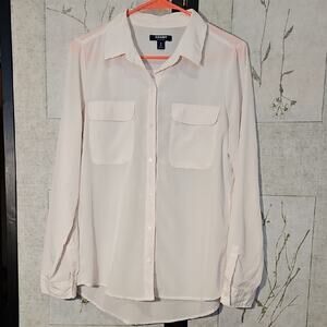 Old Navy Cream Button-Up Shirt